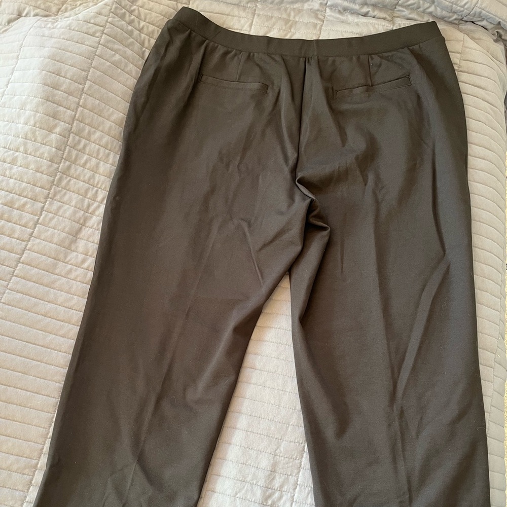 Land’s End Women’s Plus Size Pintuck Straight Leg Ponte Pants 2X - BNW